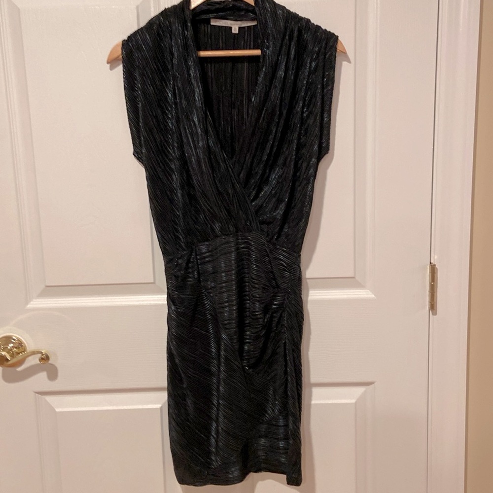 Rachael Roy black with silver threading dress. NWT Size XS